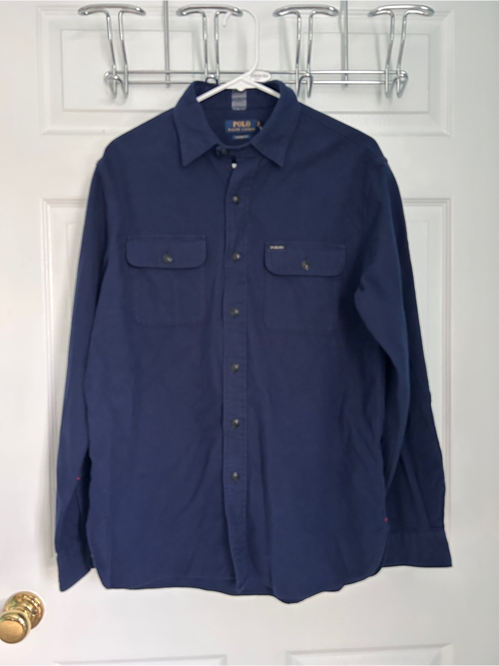 NWT Ralph Lauren Navy Long-Sleeve Button-Down Shirt